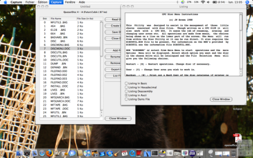  CocoaDsk sous Macos X 